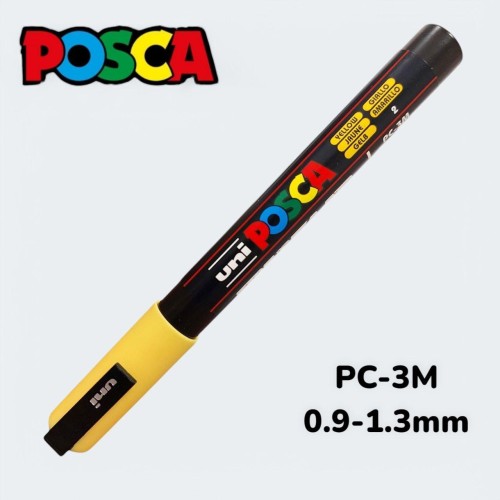POSCA Water-Based Paint Marker Yellow PC-3M 0.9-1.3mm