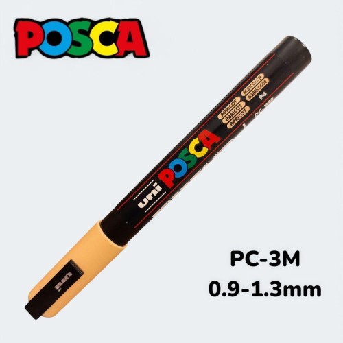 POSCA Water-Based Paint Marker Apricot PC-3M 0.9-1.3mm