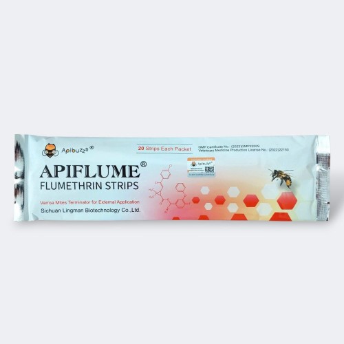APIFLUME Varroa Mite Strips (Flumethrin-Based)