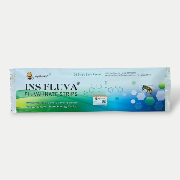 Смужки INS FLUVA від кліща варроа на основі флувалінату, APIBUZZ