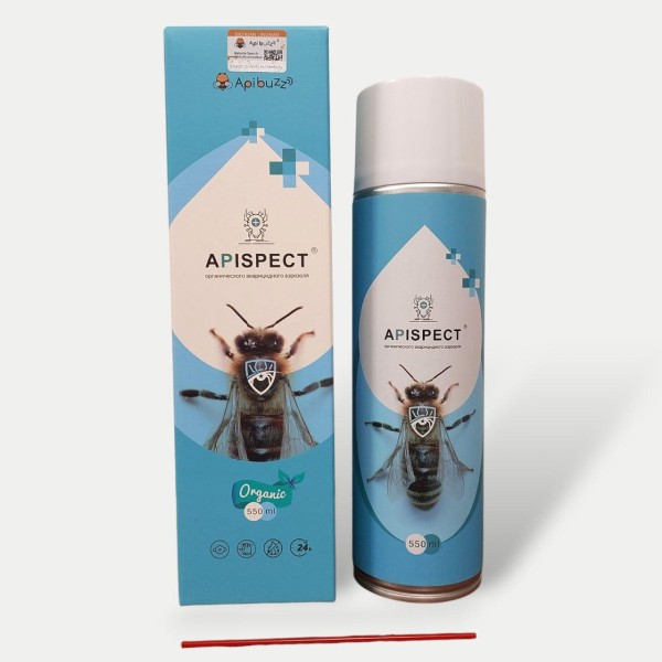 Аерозоль APISPECT, спрей від кліща варроа тимол,евкаліпт,ментол, виробництва APIBUZZ